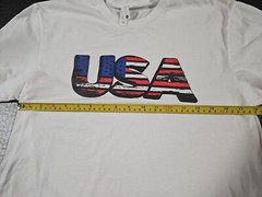 Next Level Mens White Tshirt USA size Medium
