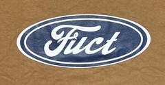FUCT Oval Parody Tee Size Medium Brass Size Medium Brand New