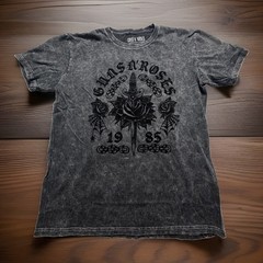 Guns N’ Roses Acid Wash SS Mens T Shirt Sz M 1985 Rock FREE SHIPPING A113