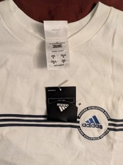 Adidas medium size white t shirt