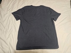 Vince Men’s Henley Short Sleeve T-Shirt Size Large Black 3 Button Classic