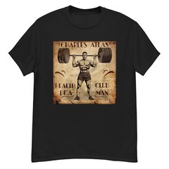 Gym T-Shirt, Charles Atlas fitness shirt for weight lifting