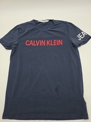 Calvin Klein Spell Out T-shirt Men Medium Blue #38039