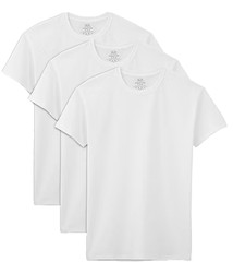 3 Pack Fruit of the Loom Premium Big Man Crew Neck 4XB T-Shirts White Mens NEW