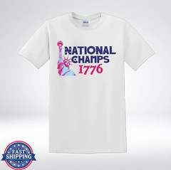 National Champs 1776 Patriotic America Graphic T-Shirt
