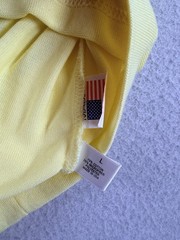 VTG St Croix Shop Luxury Knit Shirt SS Yellow LARGE Cotton Blend USA Resort 80s