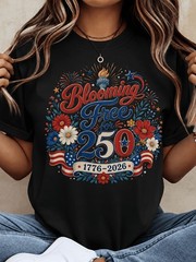 Blooming Free 250 Years Liberty – 1776-2026 Patriotic Floral Fireworks