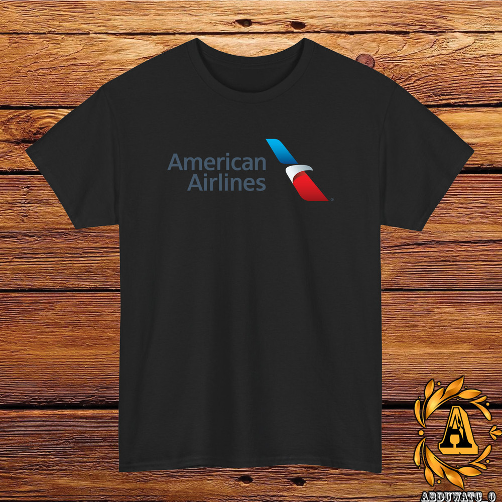 American Airlines Logo T-Shirt Black/Grey/White/Navy/Red/Light Blue S-5XL