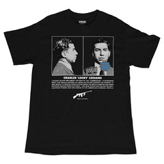 Mugshot Shirt, Lucky Luciano, Mob Mugshots, Mobster Mafia, Y2K Streetwear Shirt