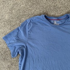 Tommy Hilfiger T Shirt Blue Flag Logo Short Sleeve Tee Mens L
