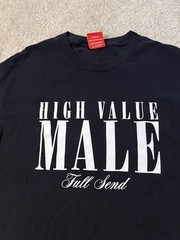 Full Send Shirt Mens Large Black High Value Male Graphic Tee T-Shirt Honduras