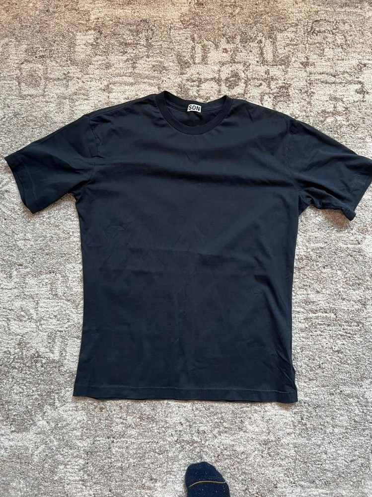 Son of a Tailor Men’s T-Shirt Size M Navy Crew Neck Short Sleeve Slim Fit
