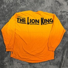 Disney The Lion King Spirit Jersey Orange Ombre Long Sleeve Shirt Adult XL Simba