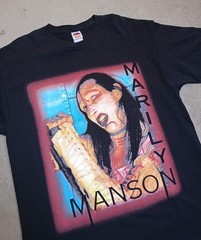 VINTAGE 2003 MARILYN MANSON T-SHIRT – THE GOLDEN AGE OF GROTESQUE-XL-MINT FOTL