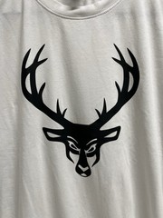 Bucked Up Mens Flag Logo White T Shirt Large New Without Tags Fitness Lifting