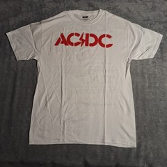 AC/DC High Voltage Album And Song Titles Front Back Design T-Shirt 2XL