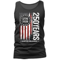 250 Years of American Independence Day US Flag 4th of July Patriotic Tank Top