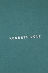 Kenneth Cole Men’s Crew Neck Short Sleeve Active Tee Pacific Green M Embroidery