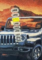 NWT Jeep Gladiator T-shirt Retro Vibe Size L Jedco Licensed Apparel