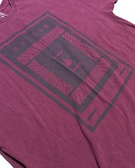 Volcom Stone Graphic Tee Mens XLG Burgundy Y2K Skate Surf Streetwear