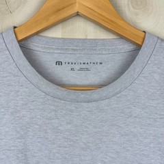 Travis Mathew Men’s Life Of The Party Sunset Skeleton T-Shirt Gray Size XL