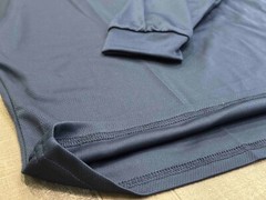DRI-FIT Hoodie Long Sleeve T-Shirts, UPF 50+ Sun Protection Hooded Navy Blue