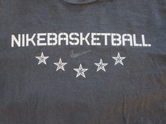 Nike Basketball REPRESENT Black Short Sleeve Double Graphic T-Shirt Mens 2XL