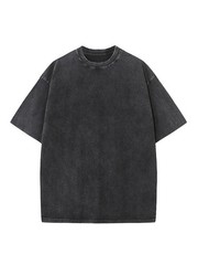 Men Vintage T Shirt 230g Heavy Cotton Faded Color Short Sleeve Oversized Loose