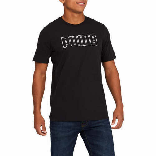 PUMA Men’s Short Sleeve Double Down Tee – Size / Design Varies
