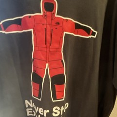 Vintage The North Face Never Stop Exploring Graphic T-Shirt Black Men’s XXL