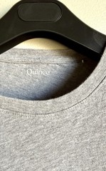 Quince Men’s L 100% Organic Cotton Pocket Tee T Shirt Heather Gray Large