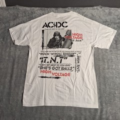 AC/DC High Voltage Album And Song Titles Front Back Design T-Shirt 2XL