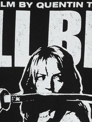 Kill Bill Shirt Black and White Movie Poster Graphic T-Shirt Mens Size Small-2XL