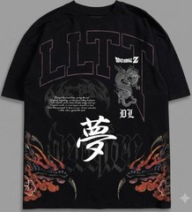 DechireSon Goku SSJ3 Dragon Ball Z 1 OUT OF 500 Black Graphic Tee Men’s XL
