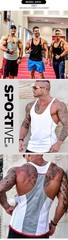 Men’s Gym Tank Top Muscle Shirt Sleeveless T Shirt Workout Fitness Training Tee