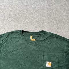 Carhartt Shirt Mens Small Green Force Pockets Workwear Utility Construction