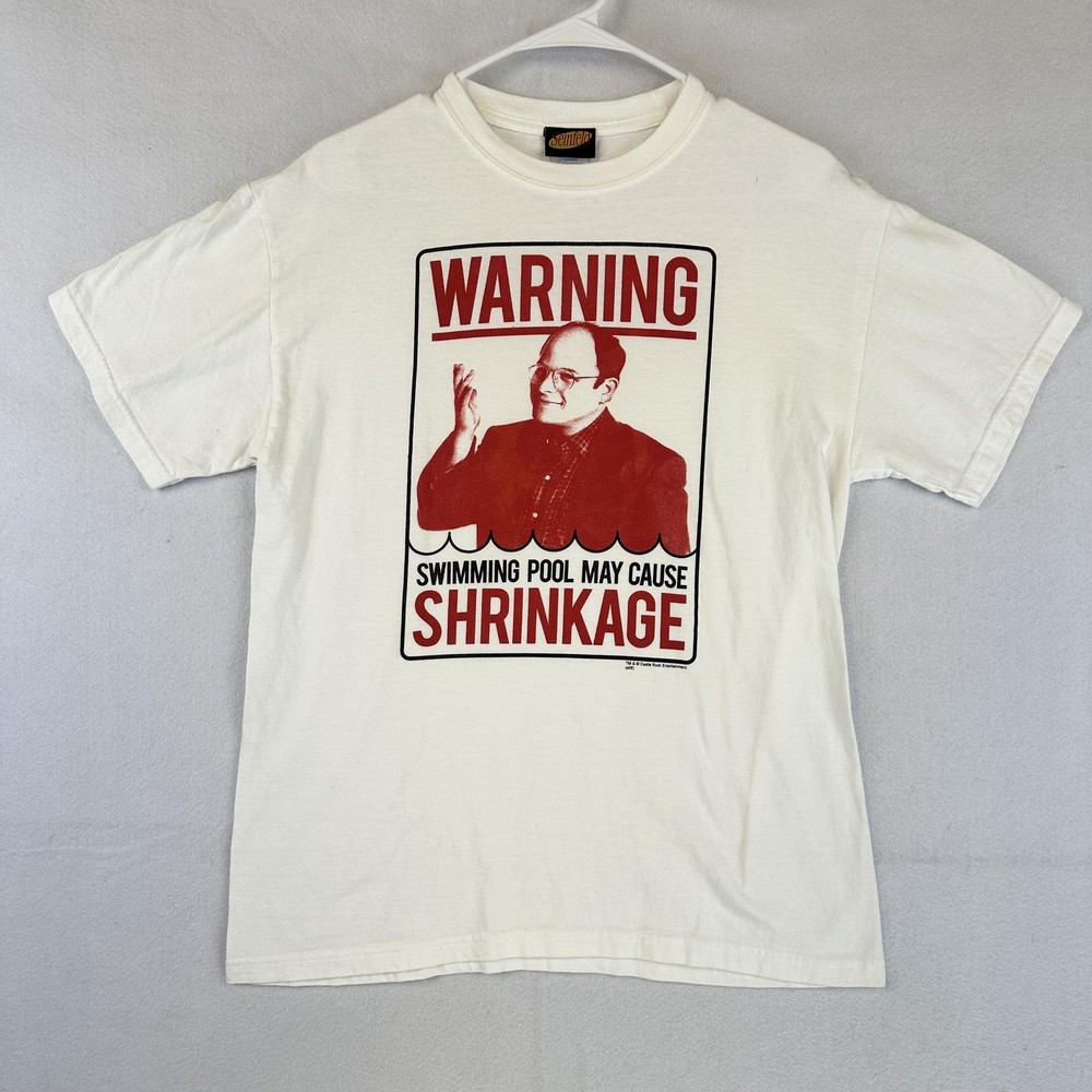 Vintage Seinfeld Shirt Mens Medium George Costanza Shrinkage Comedy Tee 90s