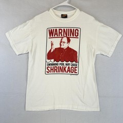 Vintage Seinfeld Shirt Mens Medium George Costanza Shrinkage Comedy Tee 90s