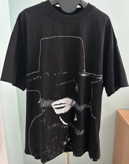 VALABASAS Rodeo Graphic Black Studded Sleeve Men’s T-Shirt Crew Neck M