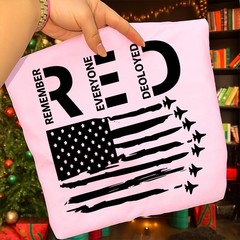 RED Friday Shirt Support Our Troops Patriotic Flag Tee
