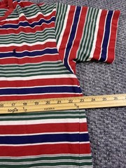 Polo Ralph Lauren Shirt Mens Large Multicolor Striped Cotton Tee Crewneck