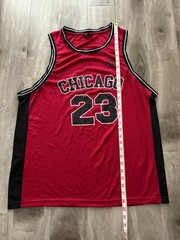 PEP&CO Chicago 23 Basketball Jersey Mens XL Red Black Michael Jordan Bulls