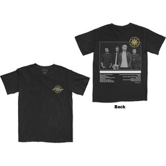 Official ALL TIME LOW Wake Up Sunshine Track List Back Print T-Shirt M NWT