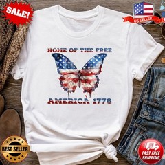 Home of the Free 250th Anniversary Shirt, America T-Shirt S to 5XL FREE SHIPPING