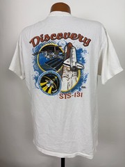 Spacecraft Shirt Adult XL Discovery STS-131 Support Crew Dutton ISS NASA White