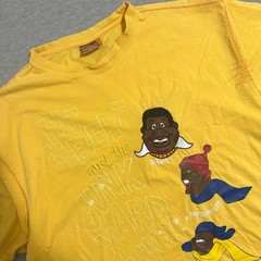 Platinum FUBU Fat Albert Junk Yard Gang Graphic T-Shirt Yellow Mens Size XL