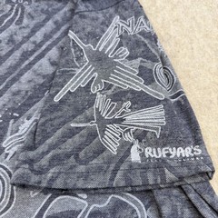 Nasca Lines Peru Shirt Mens Large Gray AOP Graphic Souvenir Rufyar’s