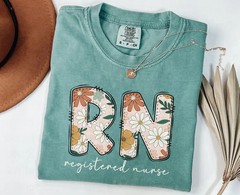 Registered Nurse RN Comfort Tee Shirt Gift for Nurses Nursing Student Grad