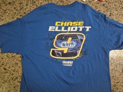 Chase Elliott #9 NAPA Auto Parts Hendrick Motorsports NASCAR T-Shirt Blue Sz XL