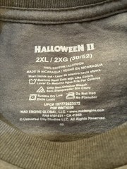 Halloween II Slay All Day 2XL Firey Mask Charcoal Universal City Studios New